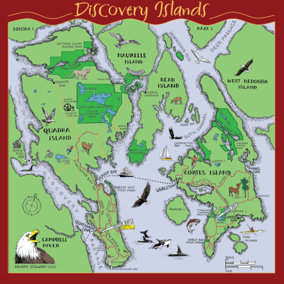 Discovery Islands Map